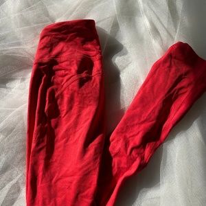 Outdoor Voices XS 7/8 Flex Legging Red EUC